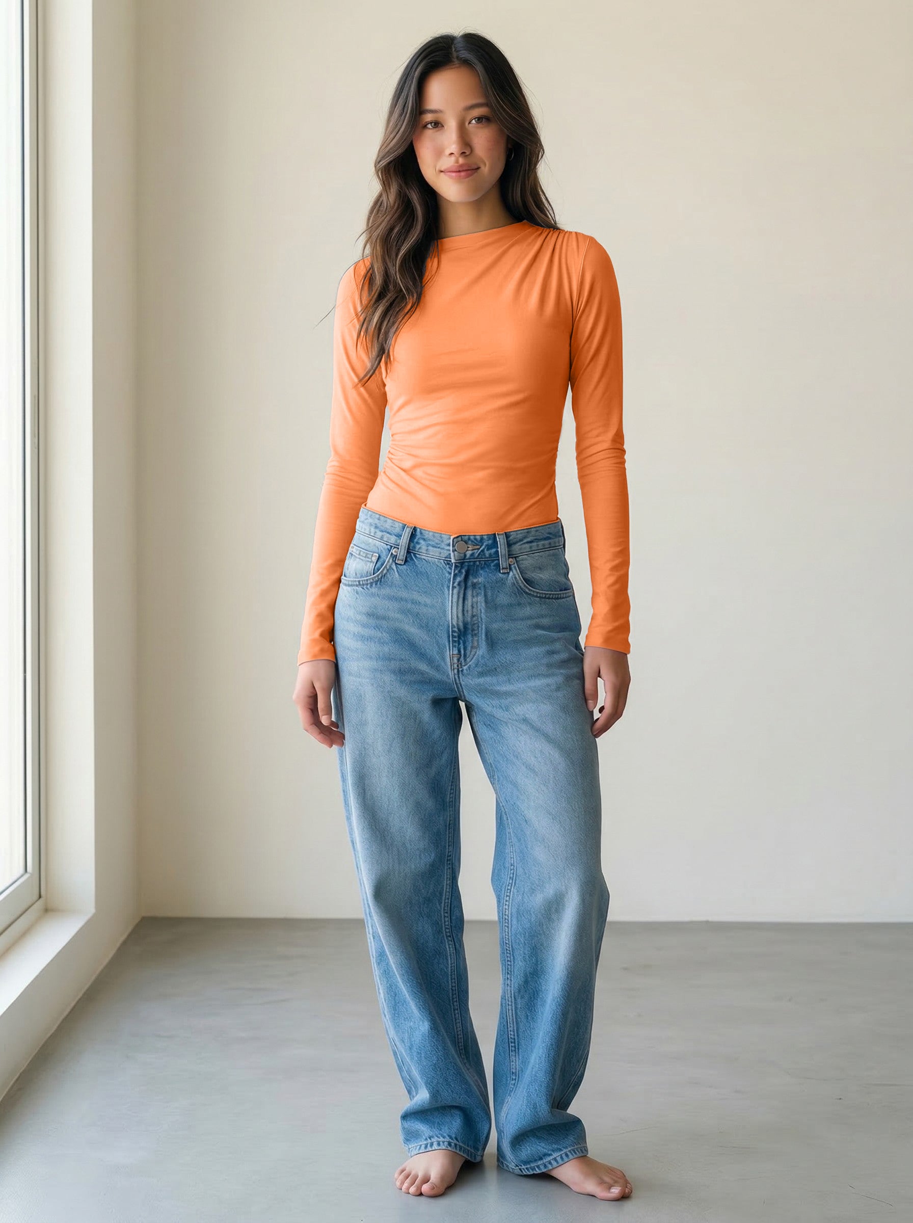 Charge - Reconnect orange reversible bodysuit 