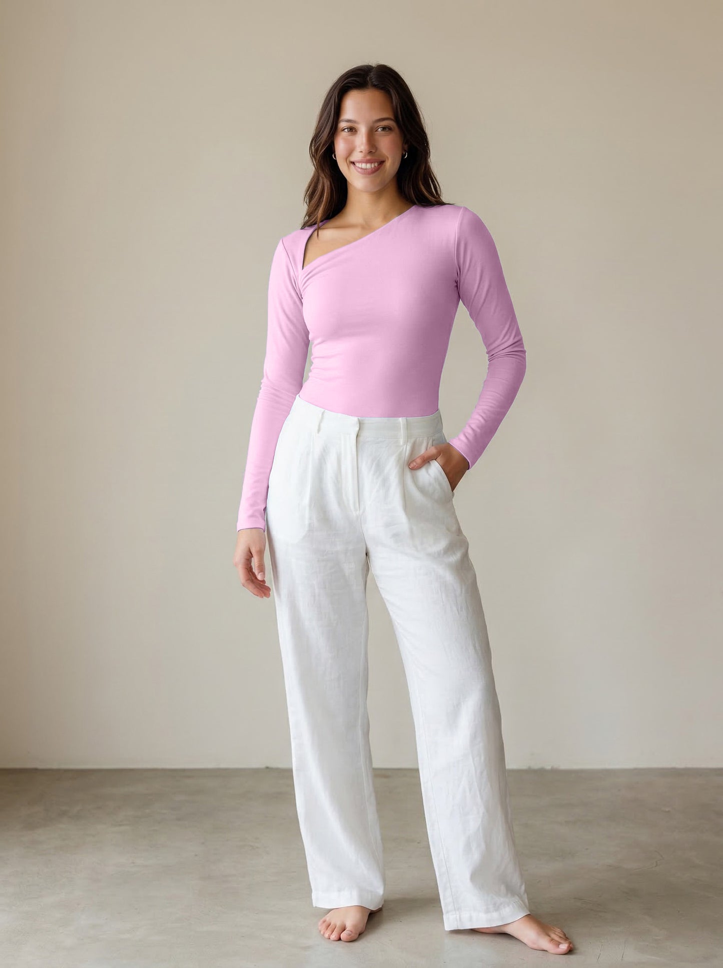 Calm - Pink Reversible Bodysuit 6