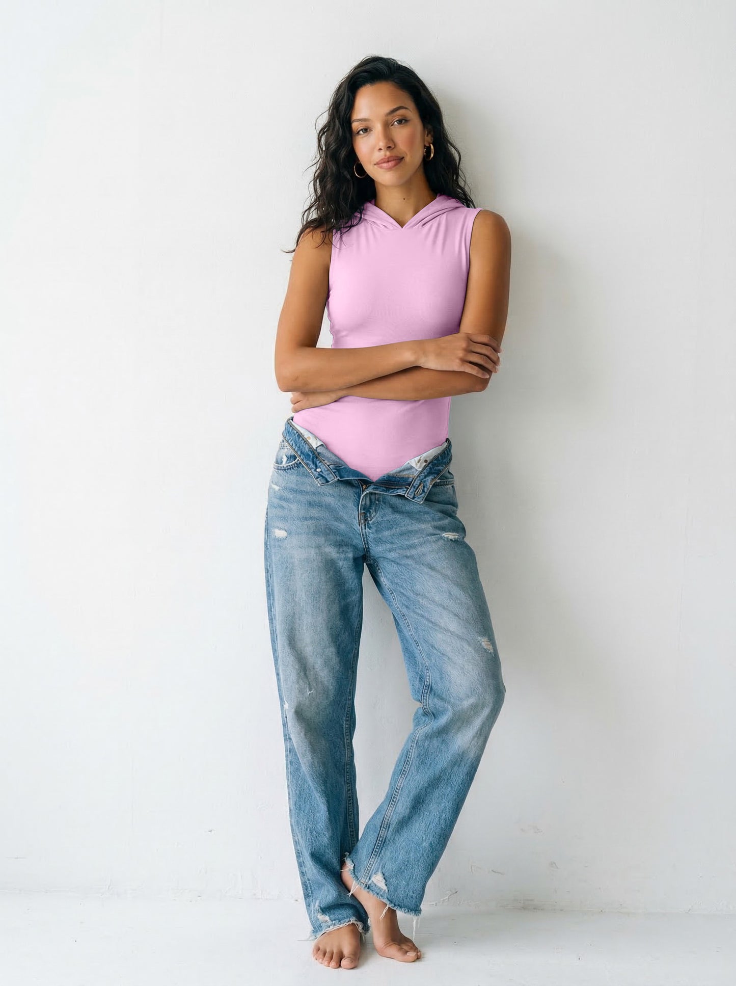 Calm - Pink Reversible Bodysuit 7